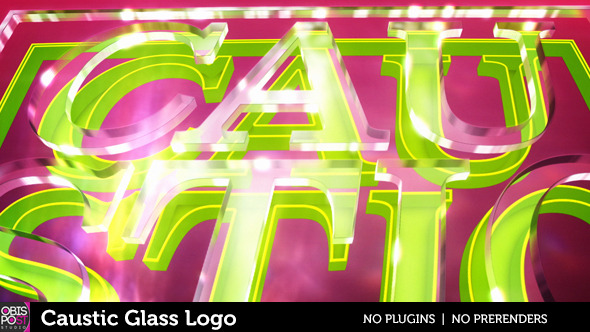 Caustic Glass Logo - VideoHive 8565062