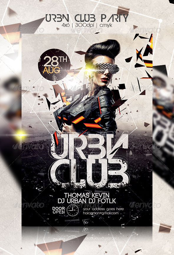 Urban Club Party Flyer