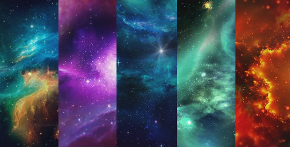 Space Nebulae Backgrounds Pack, Motion Graphics | VideoHive