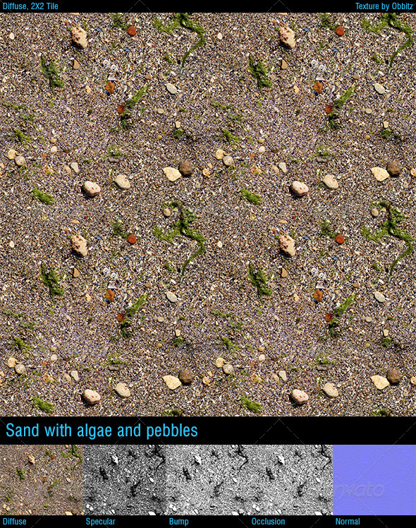 Sand with algae - 3Docean 8592281