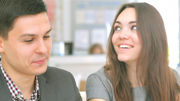 Confident Young People Work for the Tablet alt