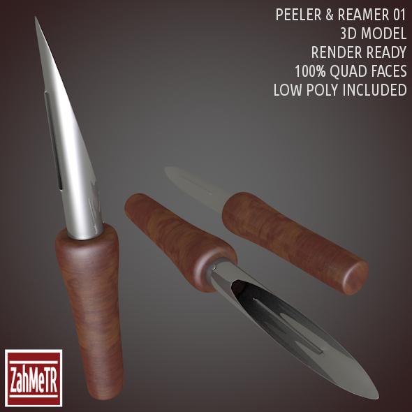 Peeler Reamer 3D - 3Docean 8607924
