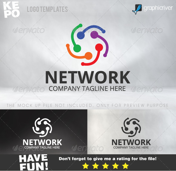 Network Logo - Abstract Logo Templates