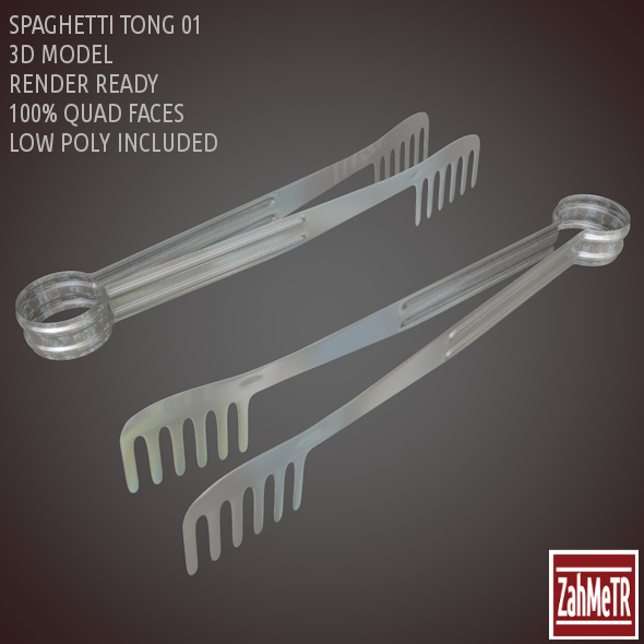 Spaghetti Tong 3D - 3Docean 8608825