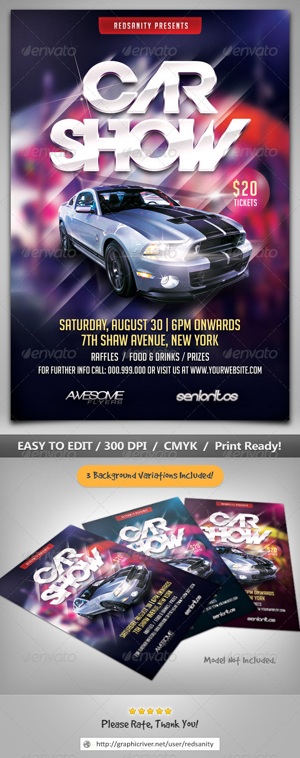 Car Show Flyer By Redsanity