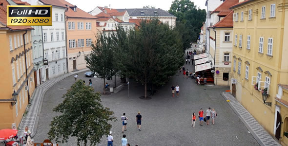 People Walking on the Square