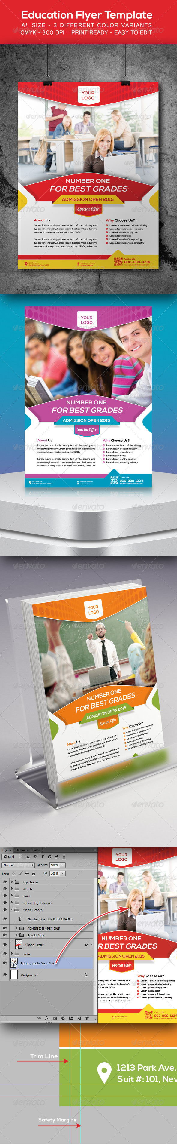Education Flyer Template - Corporate Flyers
