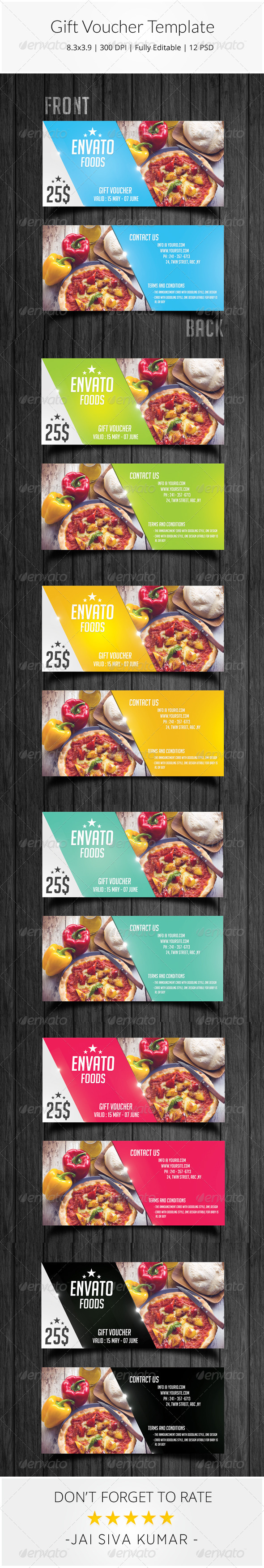 Gift Voucher Template - Loyalty Cards Cards & Invites