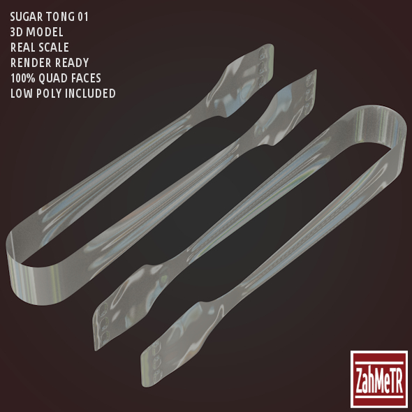 Sugar Tong 3D - 3Docean 8618690