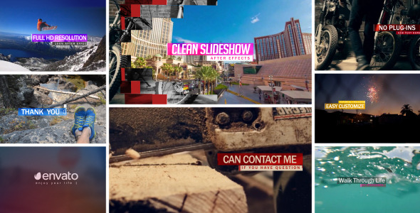 Clean Slideshow Opener - VideoHive 8620143