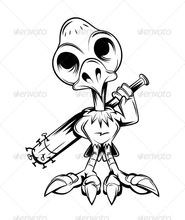 Vulture Bone Vector - Miscellaneous Characters