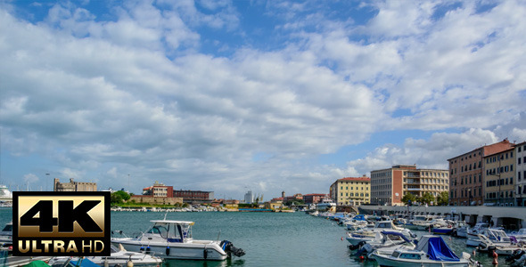 Moving Clouds at Port