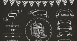 Hand Drawn Design Elements, Icons, Background Patterns