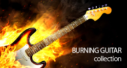 Burning guitar