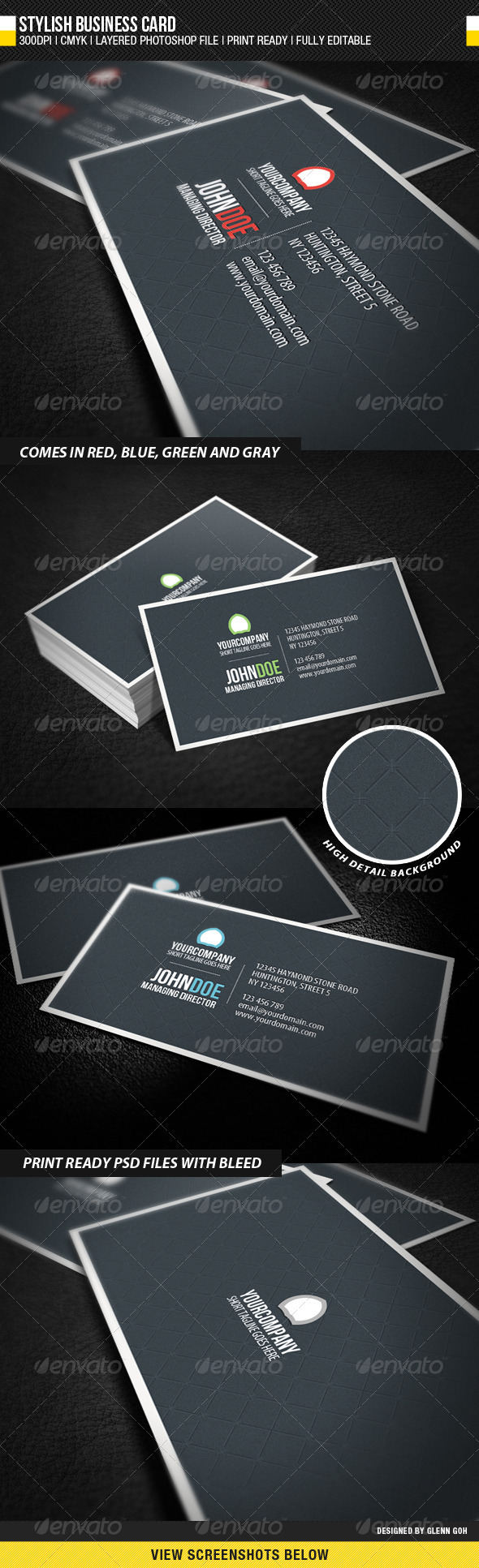 Stylish Business Card - Corporate Business Cards