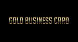 Gold & Black Business Card