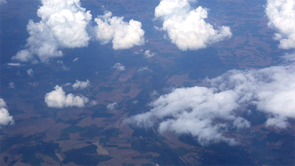 Aerial View Above The Clouds