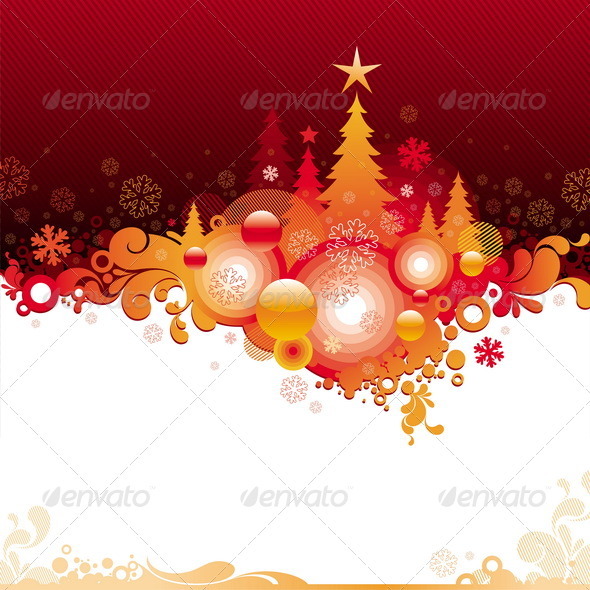 Decorative Christmas Background - Seasons/Holidays Conceptual