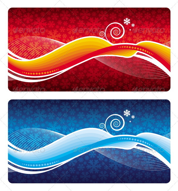Abstract Christmas Wave - Seasons/Holidays Conceptual