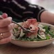 Closeup of Salad with Prosciutto - VideoHive Item for Sale