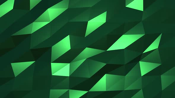 Green glowing shapes background