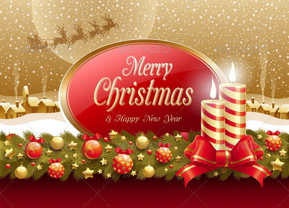 Vector Christmas Illustration - Christmas Seasons/Holidays