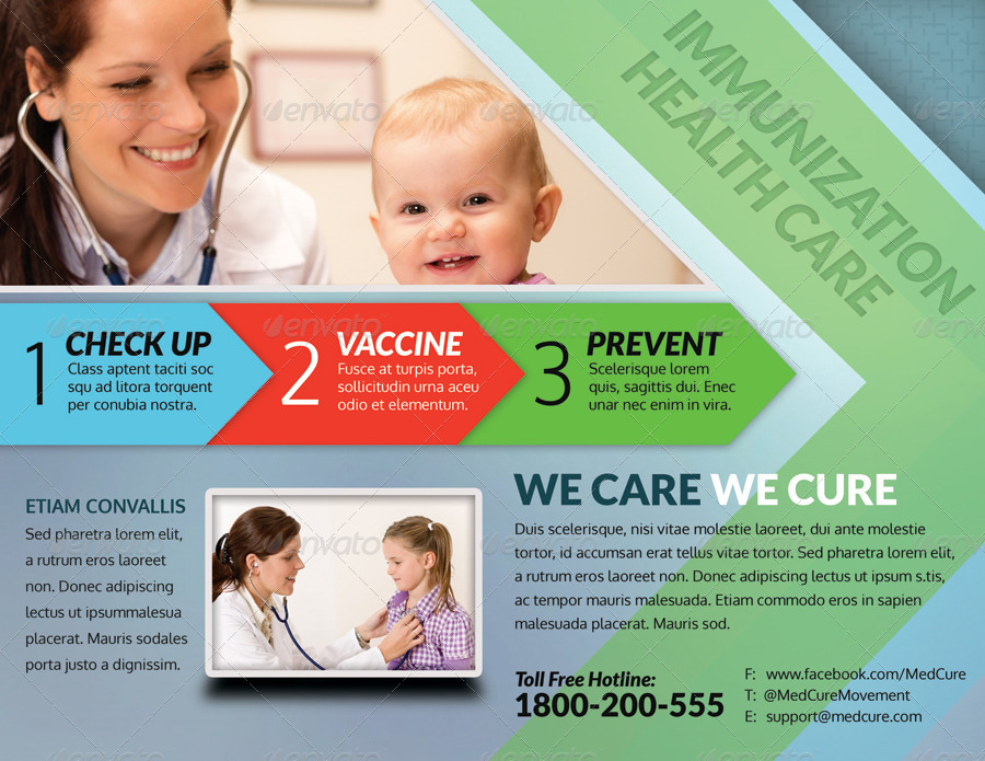 Med Vac Cure Health Care Bifold Brochures , Print Templates | GraphicRiver