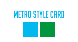 Metro Style Business Card