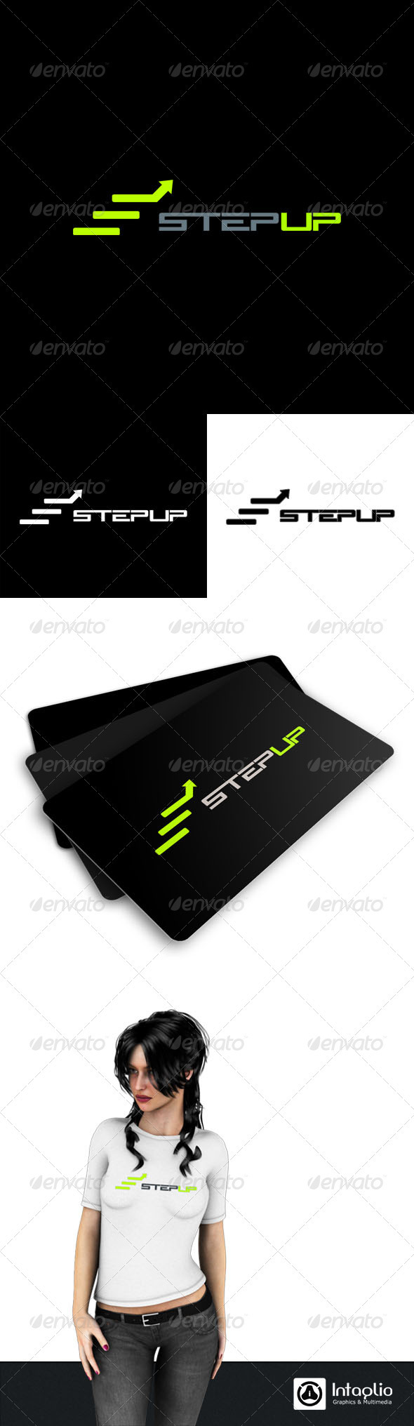 StepUp Logo Template - Vector Abstract