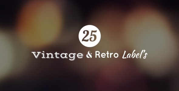 25 VintageRetro Labels - VideoHive 7751966