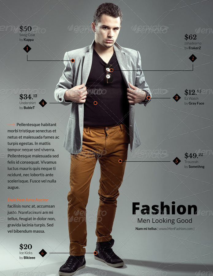 Men Fashion Style Clothing Flyers, Print Templates | GraphicRiver