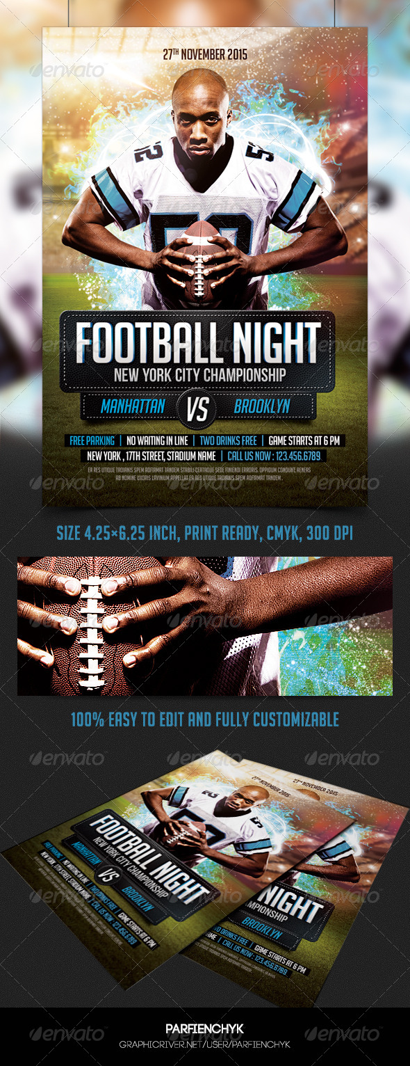 Football Flyer Template - Sports Events