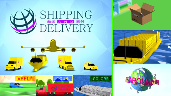 Shipping Transportation and - VideoHive 8688307
