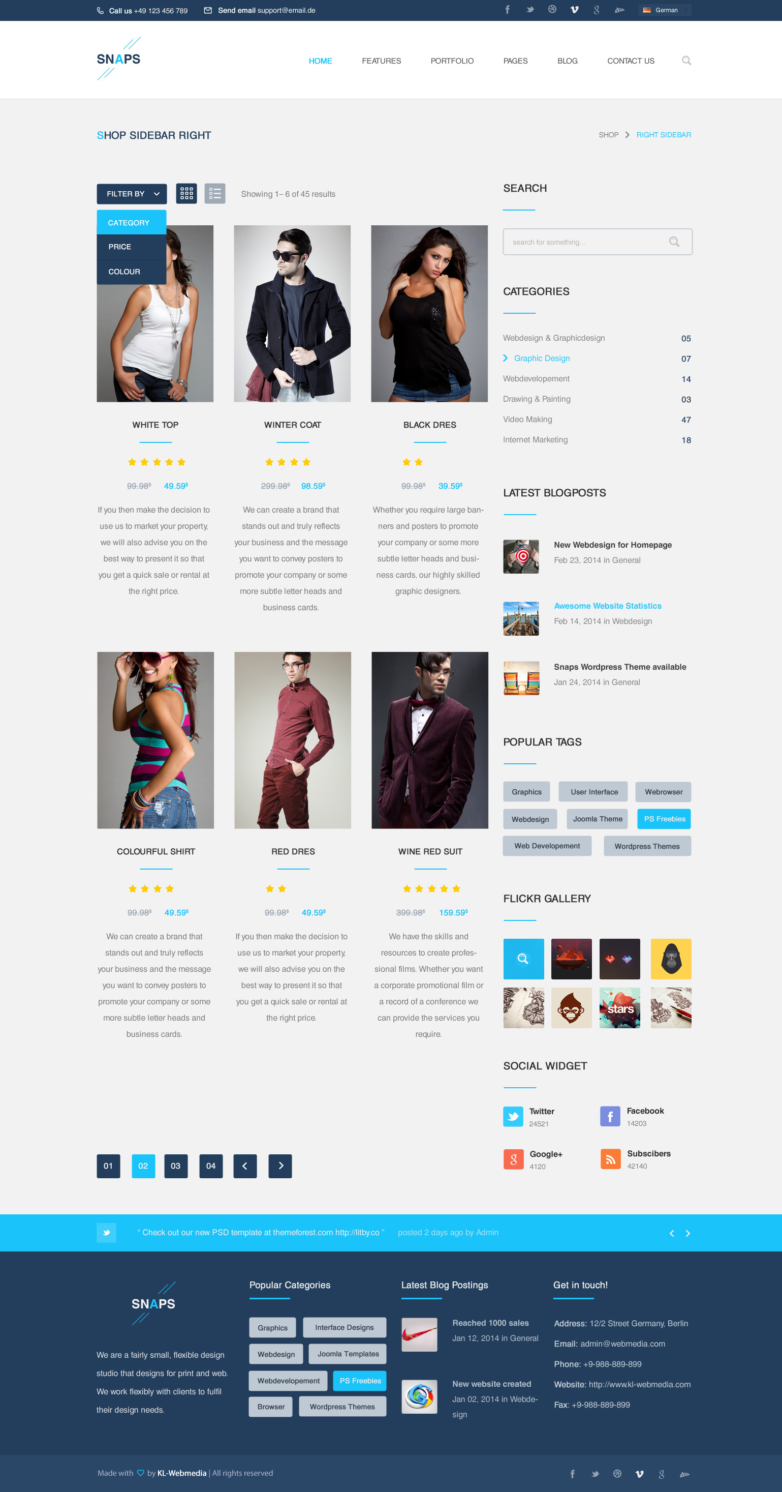 Snaps - Creative PSD Template by KL-Webmedia | ThemeForest