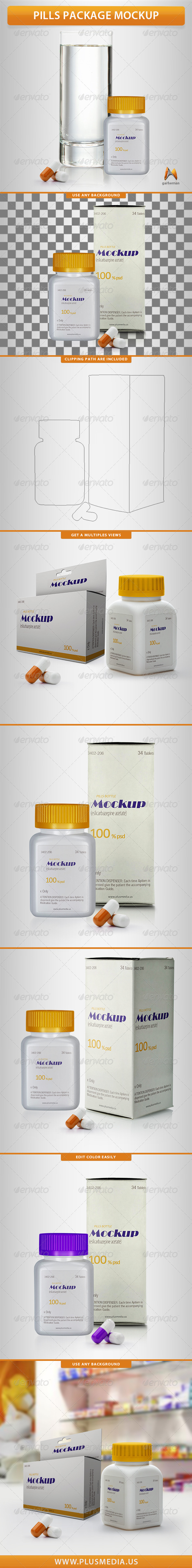 Pills Package Mockup