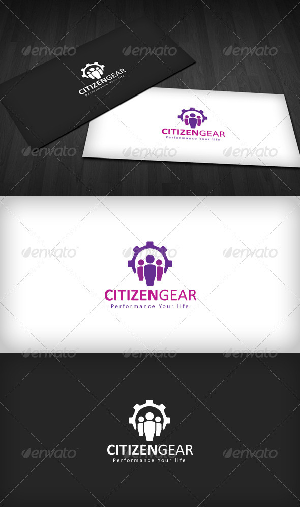 Citizen Gear Logo - Vector Abstract
