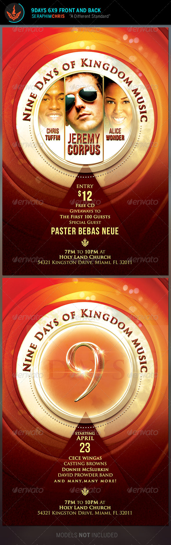 Gospel Music Flyer Template - Church Flyers