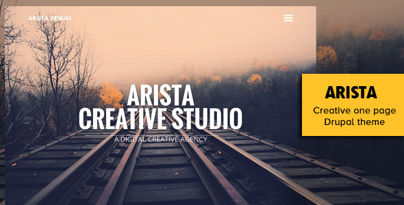 Arista - Creative One Page Drupal Theme 