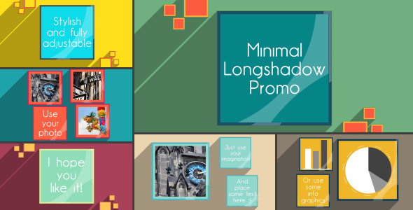 Minimal Longshadow Promo - VideoHive 8659178