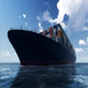 Cargo Container Ship On The Sea Animation - VideoHive Item for Sale