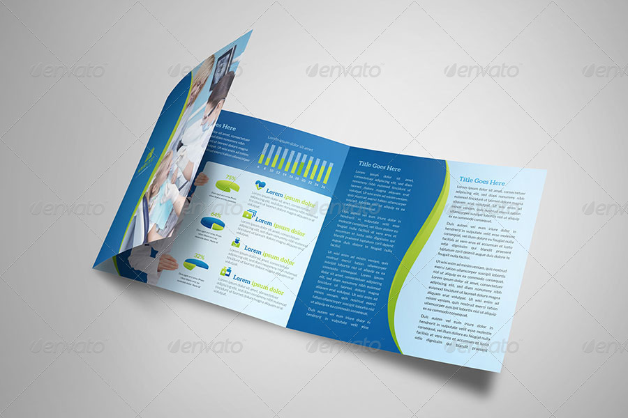 Medical Square Trifold 2, Print Templates 