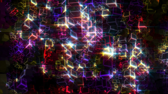 Glowing Cubes Particles 2