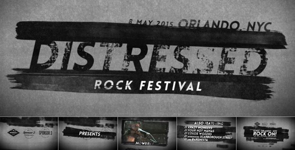 Distressed Rock Festival - VideoHive 8738557