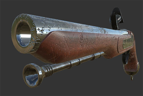 Musket Gun - 3Docean 8739167