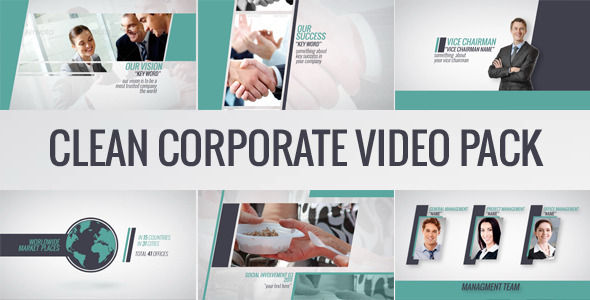 Clean Corporate Video - VideoHive 8740411