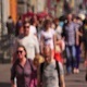 People Go Along the Avenue Blur - VideoHive Item for Sale