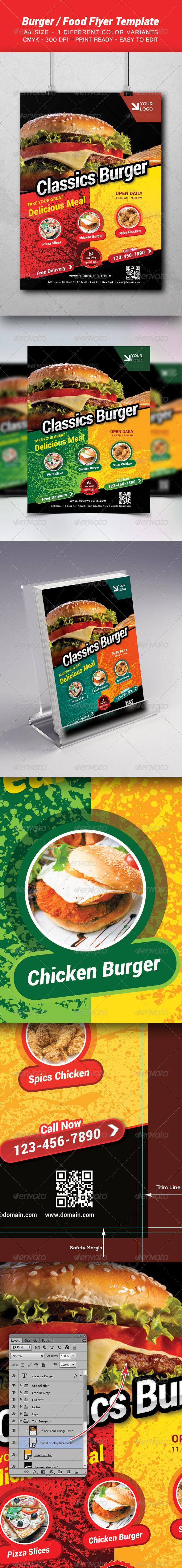 Burger / Food Template - Restaurant Flyers