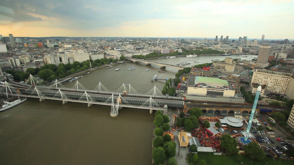 Panorama Over Thames River And London City 2