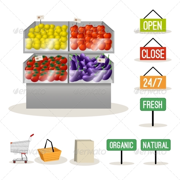 Supermarket Fruits and Vegetables