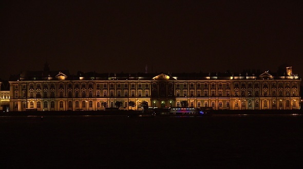 Hermitage in Petersburg White Night